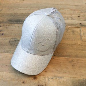 Silver Sparkle Ponytail Hat Run Endure Jewelry